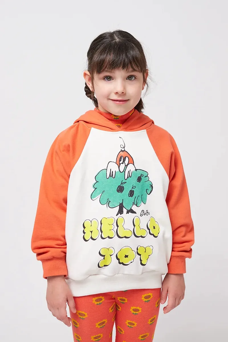 Παιδική βαμβακερή μπλούζα Bobo Choses Hello Joy