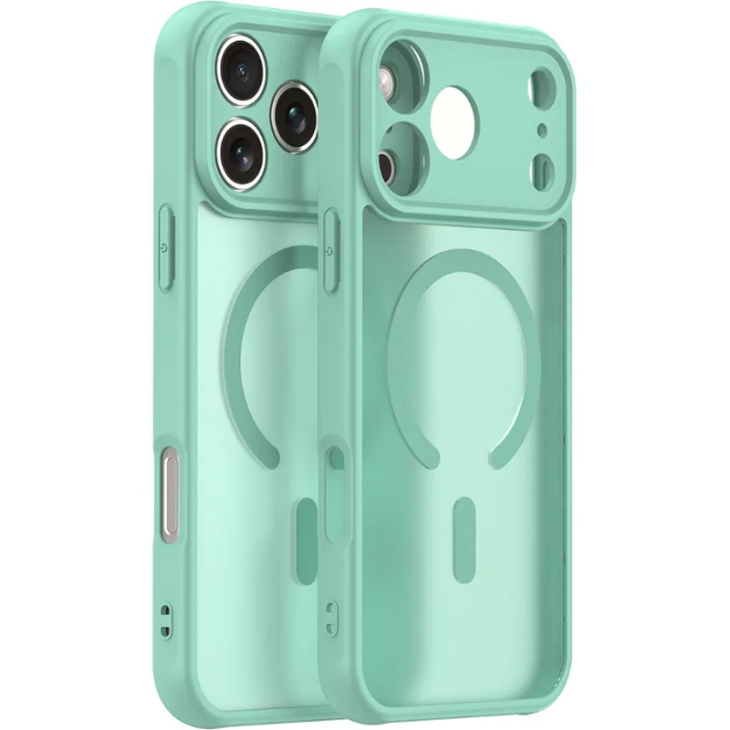 Θήκη iPhone 17 Pro Techsuit HaloFrost II MagSafe Σκληρή Ημιδιάφανη με MagSafe - Mint Green (5949419325791)