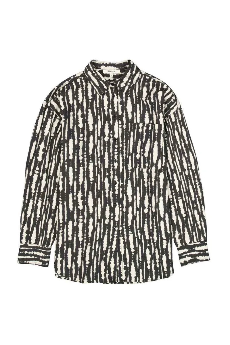 GARCIA Πουκάμισα N260230_ladies shirt ls - BLACK-N260230-BLACK