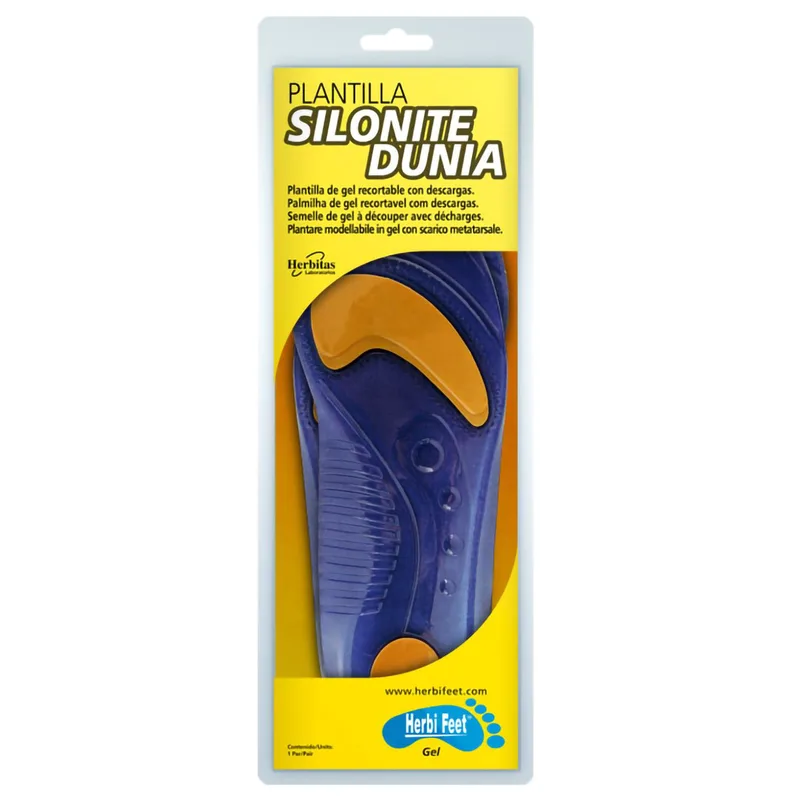 Herbi Feet Silonite Dunia Insole Πάτοι Σιλικόνης Υψηλής Ποιότητας & Αντοχής 2 Τεμάχια - Small