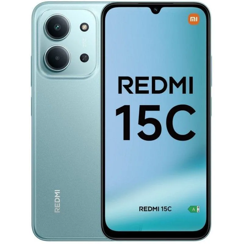 Xiaomi Redmi 15c 4+128GB με Οθόνη 6,9" 4G σε Χρώμα Μέντας, Διπλή Κάρτα SIM, Ευρωπαϊκή Έκδοση