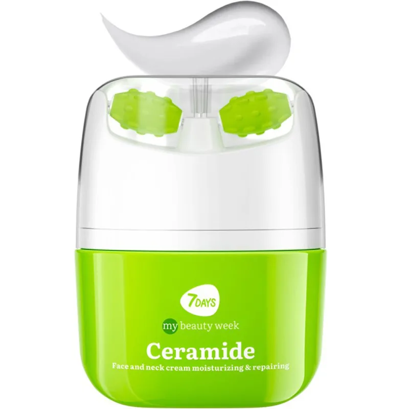 7DAYS My Beauty Week Ceramide Moisturizing & Repairing Face & Neck Cream Ενυδατική Κρέμα Προσώπου, Λαιμού με Κεραμίδια & Εφαρμοστή Μασάζ για Προστασία της Επιδερμίδας με Αντιγηραντικές Ιδιότητες 40ml