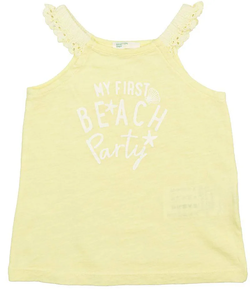 ΜΠΛΟΥΖΑ ΜΕ ΡΑΝΤΑΚΙ BENETTON SUMMER HER ΚΙΤΡΙΝΟ (68 CM)-(6-9 ΜΗΝΩΝ)