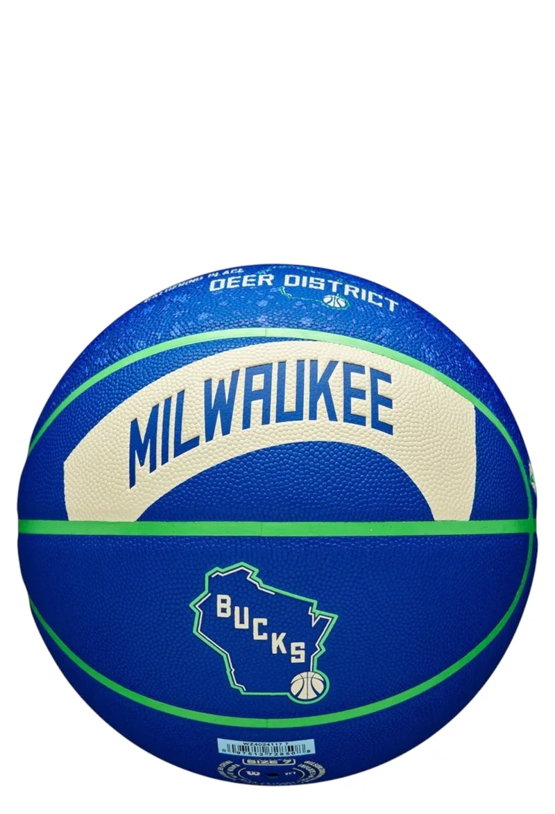 Μπάλα Μπάσκετ Wilson 2023 NBA Team City Collector Mil Buc WZ4024117XB7-00