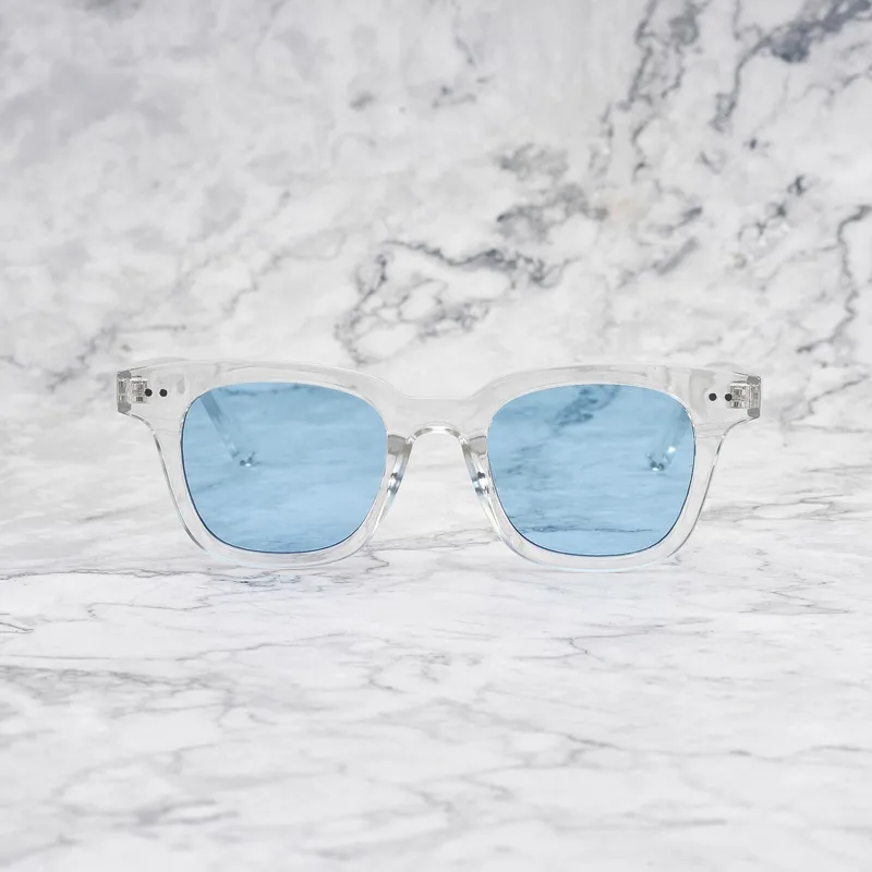 WILLIAM Tinted Sunglasses | Clear | Blue Shades | Explicit Poets Sunglasses
