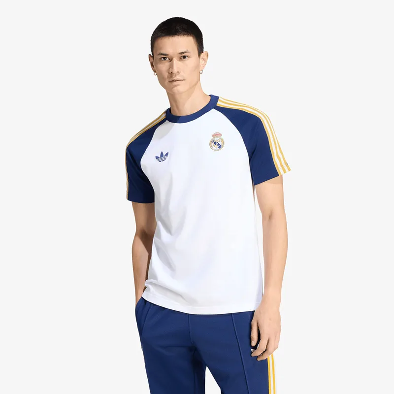 T-shirt adidas Real Madrid Originals T-Shirt White/ Dark Blue M