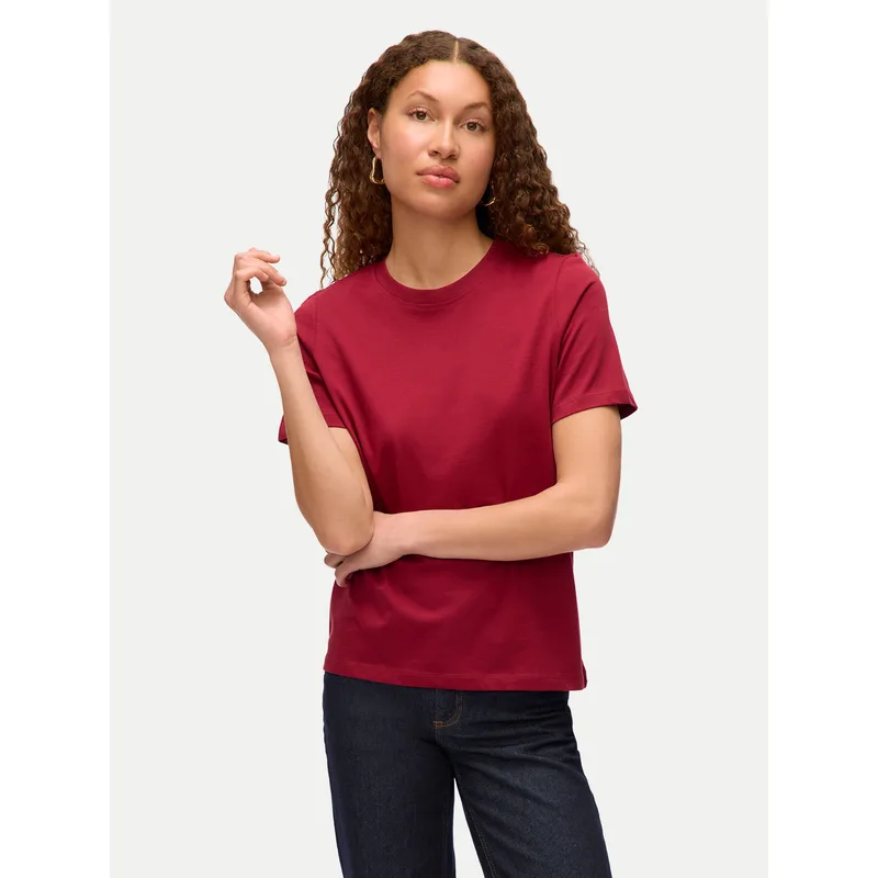 Vero Moda T-Shirt Paulina 10316991 Κόκκινο Regular Fit