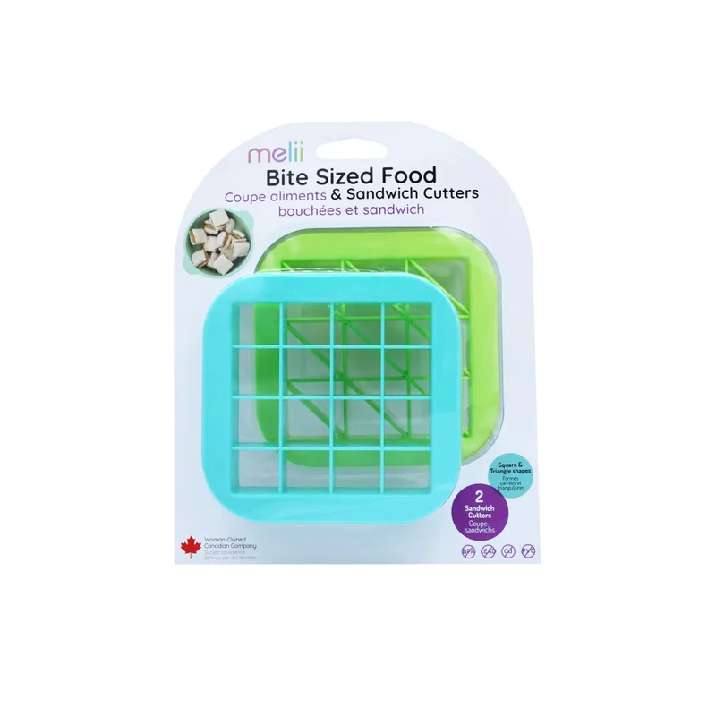 Melii – Sandwich Cutters Blue &amp; Lime 6 τεμ