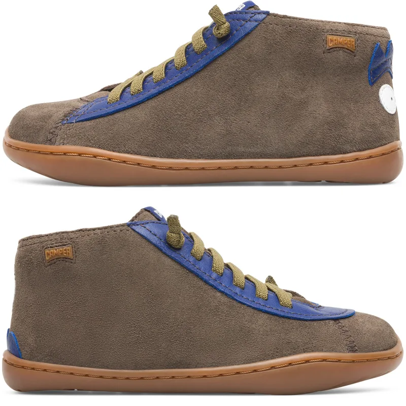 CAMPER Twins - Μπότες Για - Καφέ γκρι, Μέγεθος 33, Suede