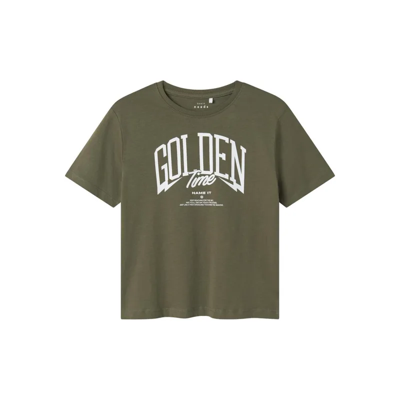 Μπλούζα μακό αγόρι name it-13234714-Dusty Olive