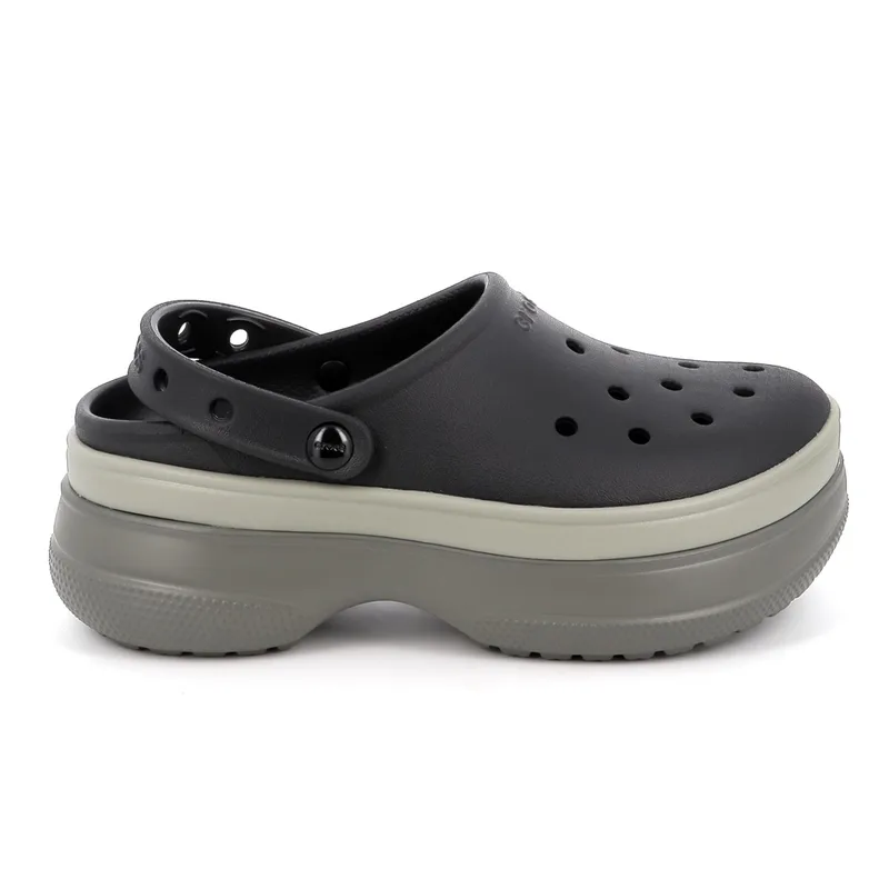 Σαμπό Crocs Classic Stacked Clog Χρώματος Μαύρο 211355-001