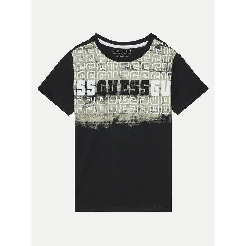 Guess T-Shirt L5RI23 K8HM4 Μαύρο Regular Fit
