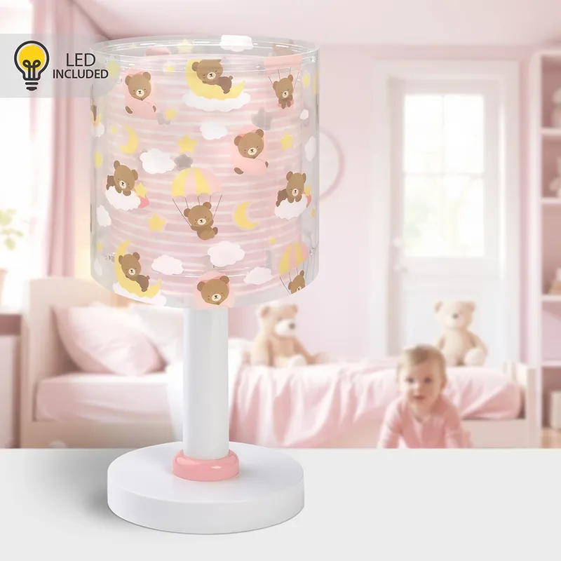 Baby Teddy Ροζ επιτραπέζιο φωτιστικό (41571S)