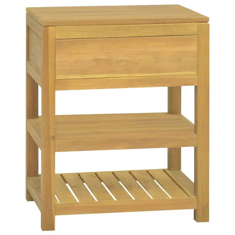vidaXL Έπιπλο Μπάνιου 60 x 45 x 75 εκ. από Μασίφ Ξύλο Teak