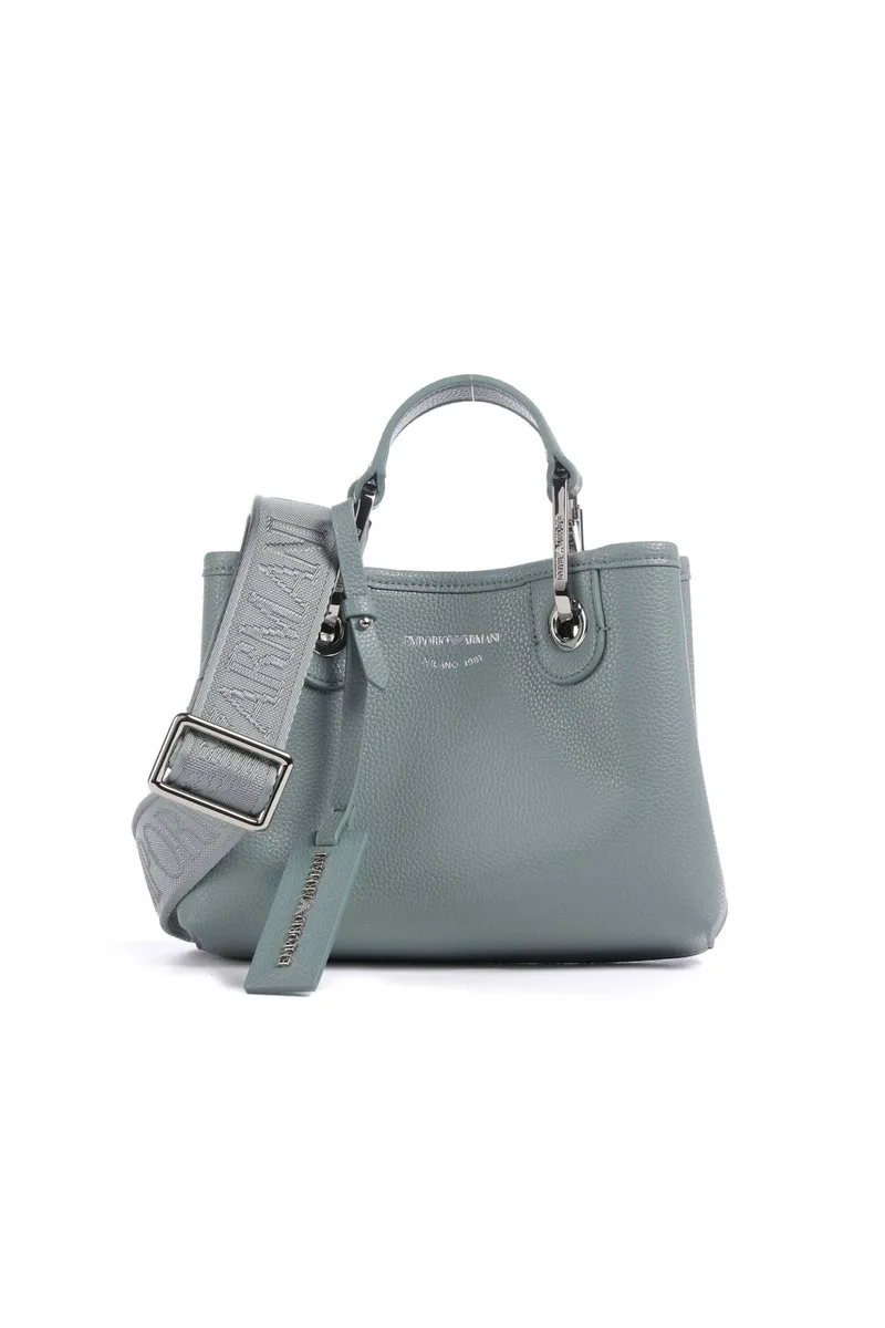 Emporio Armani γυναικεία τσάντα χειρός με λογότυπο (XS) - EW000382AF12036 Γκρι Γαλάζιο