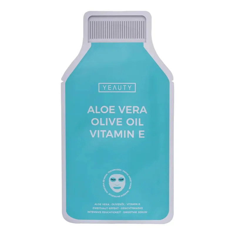Υφασμάτινη Μάσκα Προσώπου Aloe Vera - Ελαιόλαδο - Βιταμίνη E