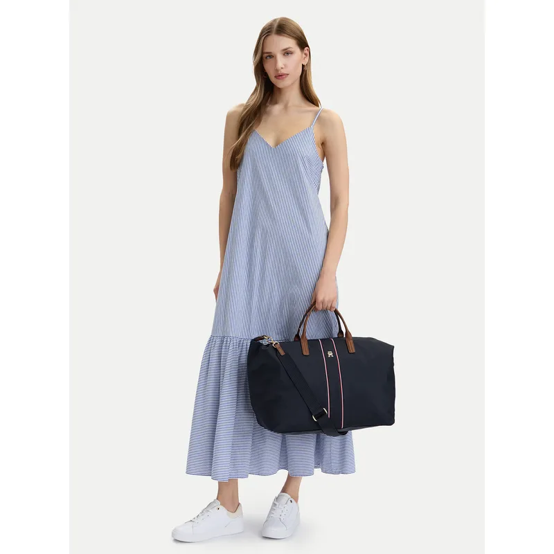 Τσάντα Tommy Hilfiger Popette Weekender Corp AW0AW18529 Μπλε
