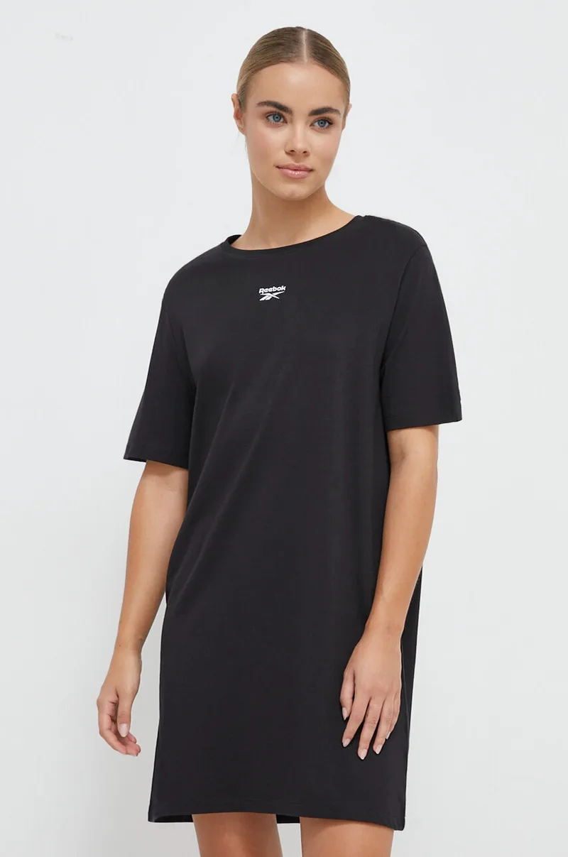 Βαμβακερό φόρεμα Reebok Identity