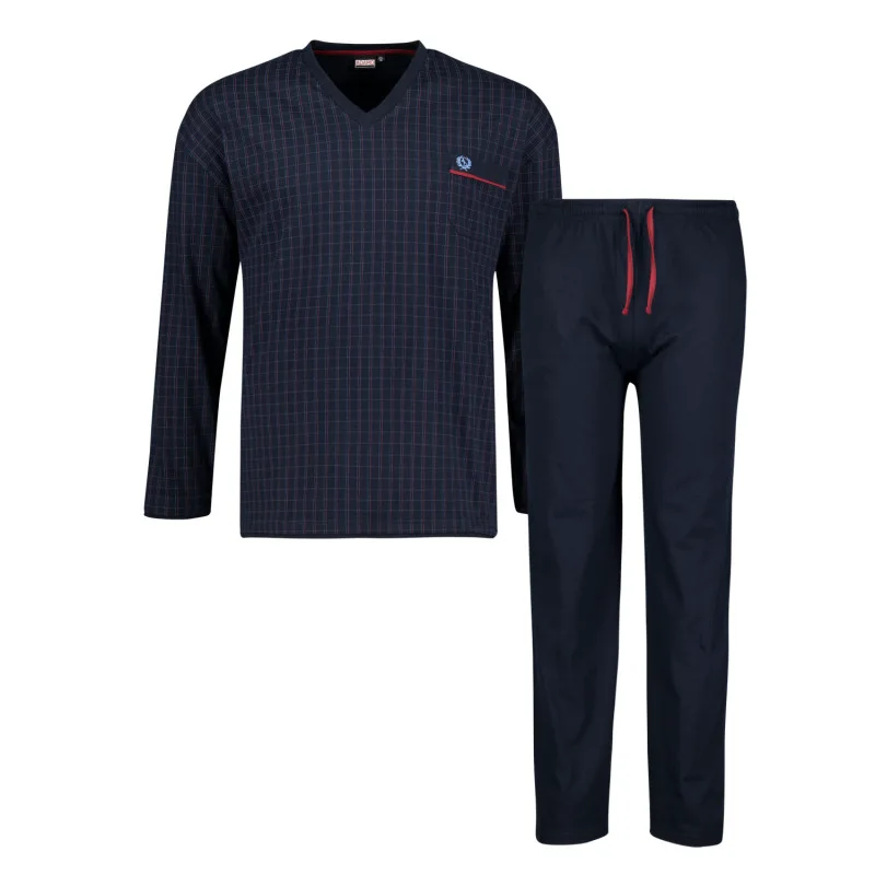 Σετ πιτζάμες "Cliff" της Leo Collection - Navy Blazer