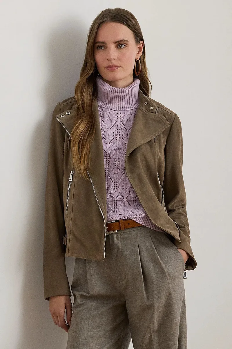 Lauren Ralph Lauren Δερμάτινο μπουφάν biker Lauren Ralph Lauren