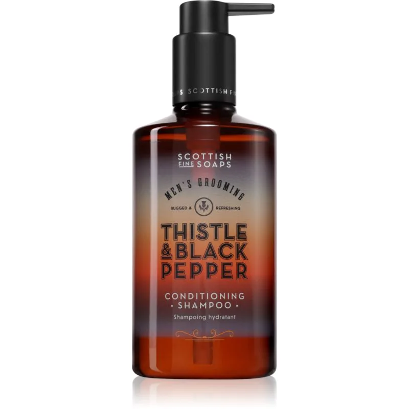 Scottish Fine Soaps Thistle & Black Pepper σαμπουάν για άντρες 300 ml
