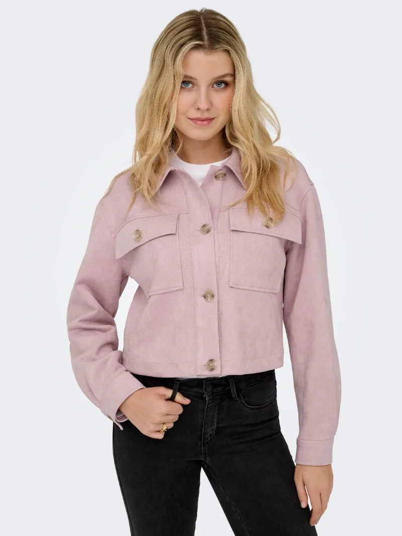 Only Belicia Γυναίκειο Faux Suede Jacket 15362889 Λιλα