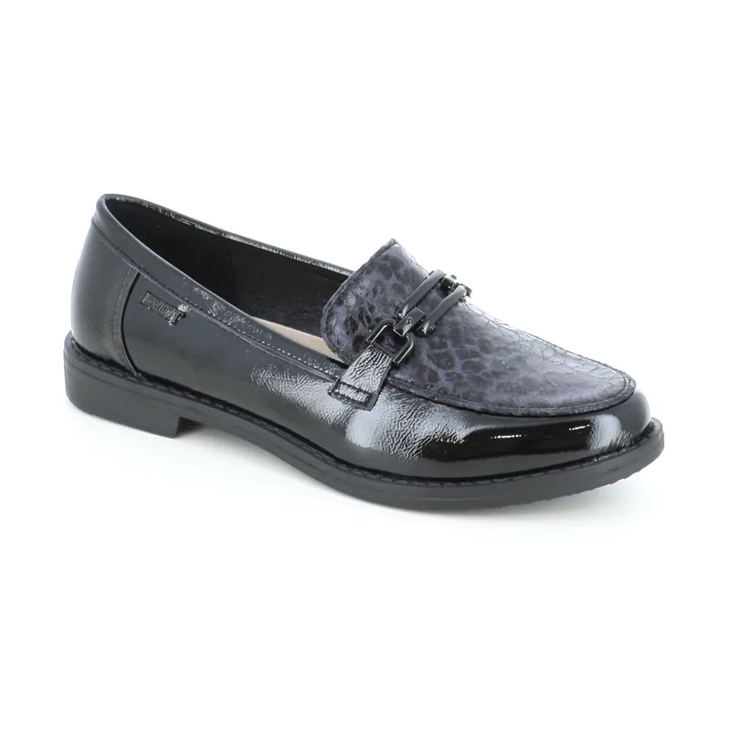 1122-01 ΓΥΝΑΙΚΕΙΟ ΥΠΟΔΗΜΑ LOAFERS, ΜΑΥΡΟ