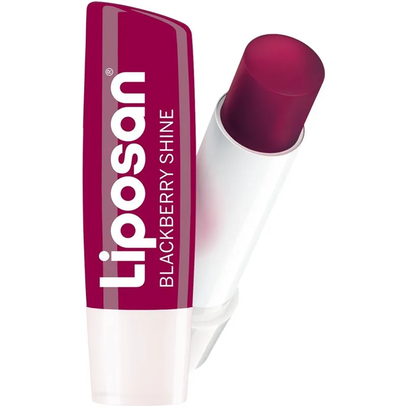 Liposan Blackberry Shine Lip Balm Ενυδατικό Βάλσαμο Χειλιών με Άρωμα Βατόμουρο για Προστασία & Λάμψη 4.8g