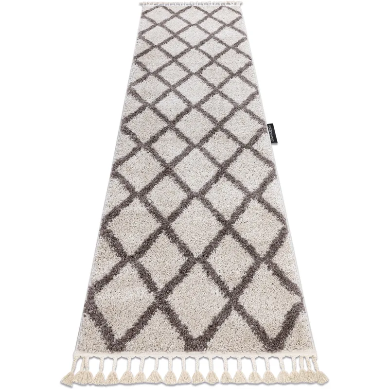 Χαλιά Rugsx Χαλί, Δρομέας BERBER TROIK κρέμα - 70x300 cm