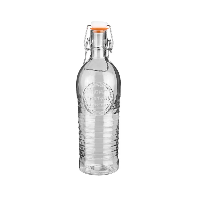 Μπουκάλι Γυάλινο 1100Ml Με Μεταλλικό Κλιπ