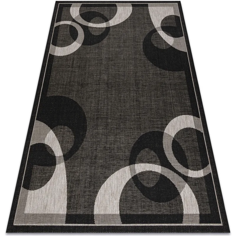 Χαλιά Rugsx Χαλί σιζάλ FLOORLUX 20078 μαύρο / α 200x290 cm