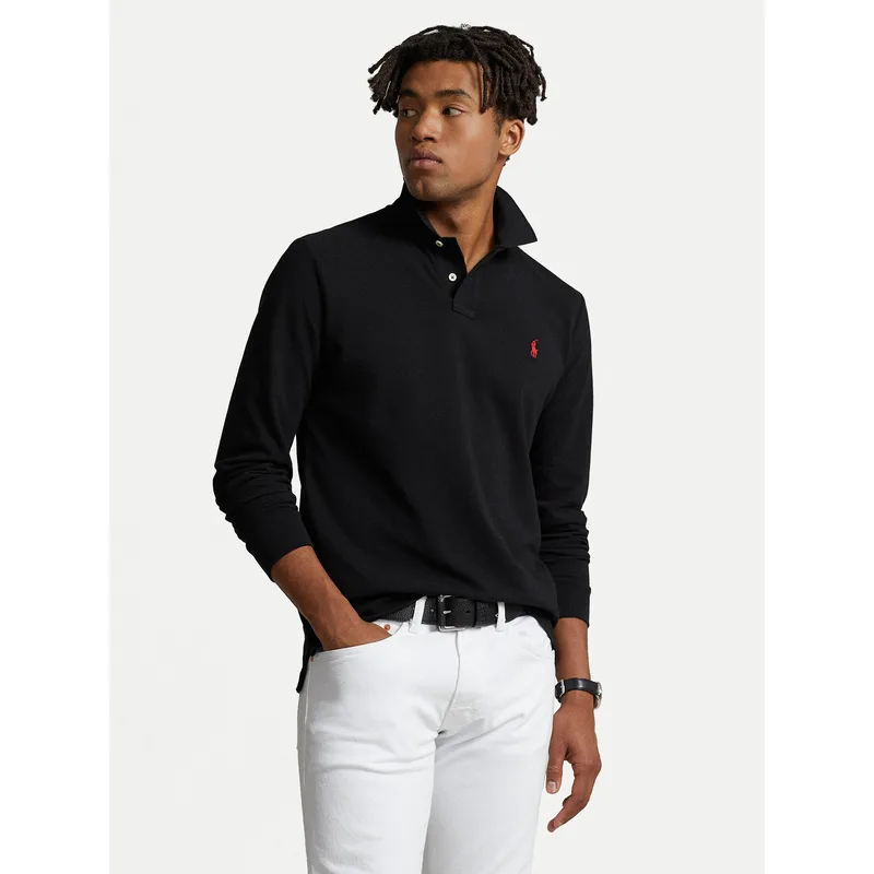 Polo Ralph Lauren Polo 710680790045 Μαύρο Custom Slim Fit