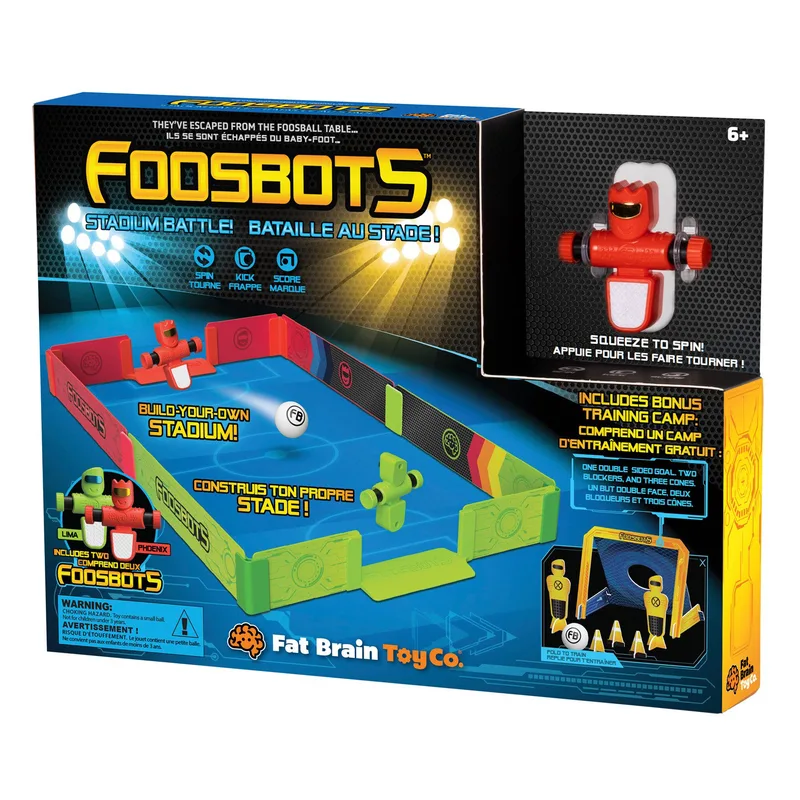 FAT BRAIN TOYS ΠΑΙΧΝΙΔΙ ΜΙΝΙΑΤΟΥΡΑ FOOSBOTS ΣΕΙΡΑ 2 ΜΑΧΗ ΣΤΟ ΣΤΑΔΙΟ ΓΙΑ 6+