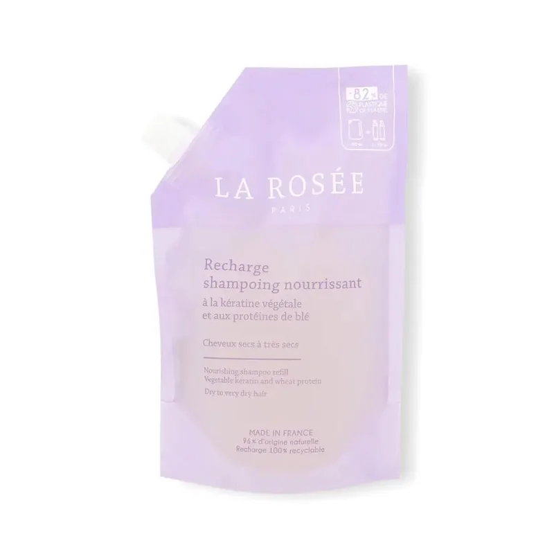 LA ROSÉE Refill Nourishing Shampoo with Vegetable Keratin and Wheat Proteins 400ml