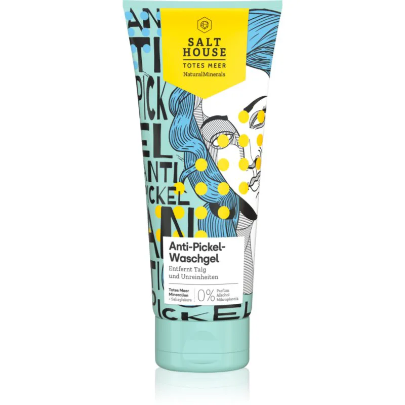 Salt House Natural Minerals Anti-pimple Skin Care καθαριστικό τζελ ντεμακιγιάζ κατά της ακμής 250 ml