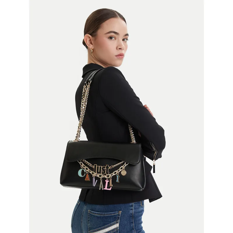 Τσάντα Just Cavalli 80RA4BE1 ZSD85 Μαύρο