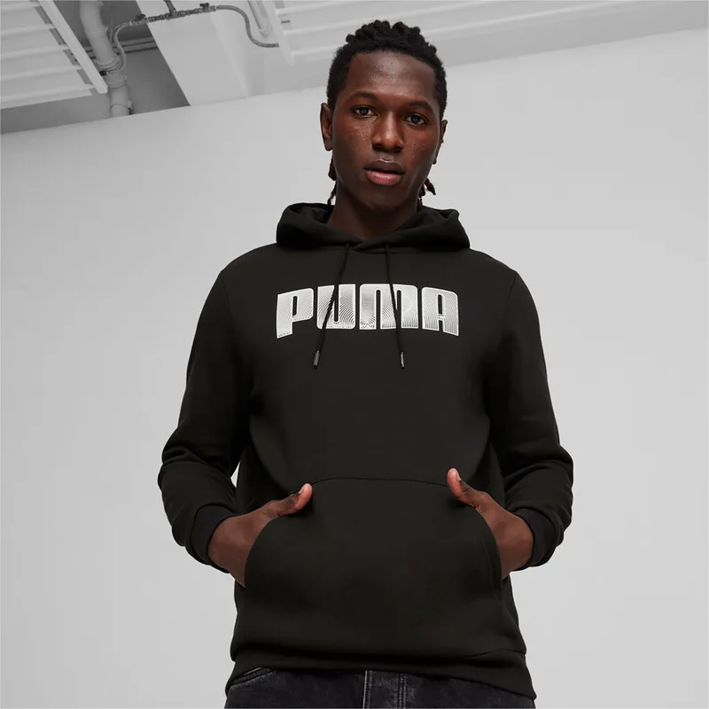 PUMA MASS MERCHANTS STYLE HOODIE ΜΑΥΡΟ