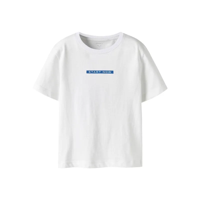 Μπλούζα μακό αγόρι name it-13250999-Bright White