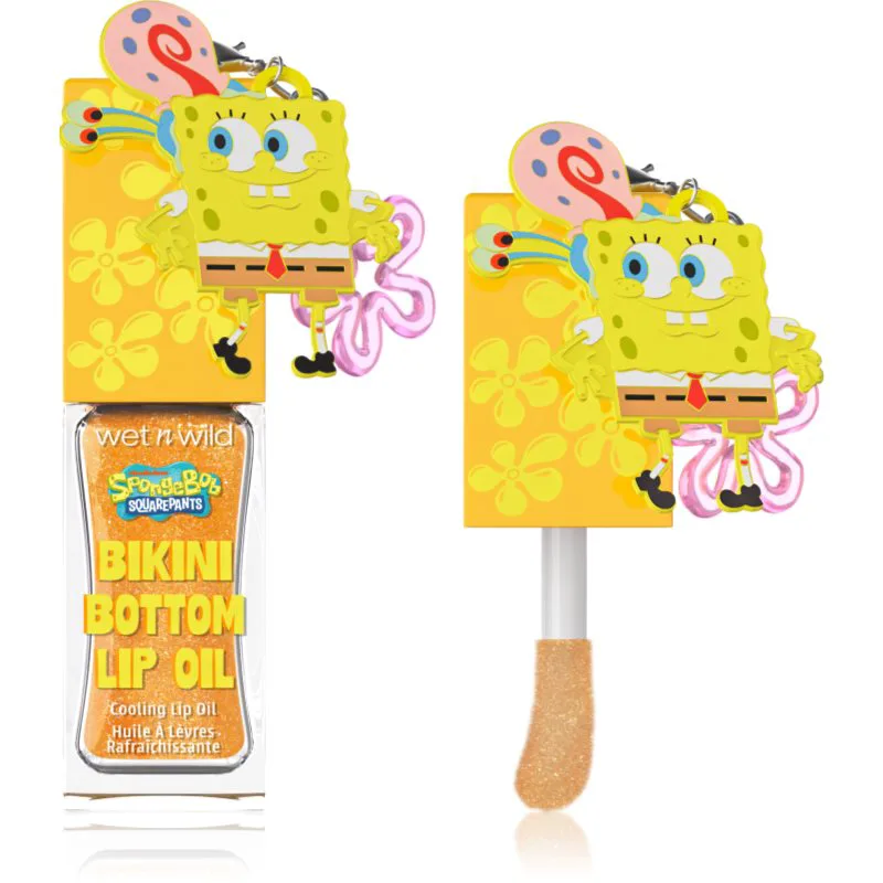 Wet n Wild SpongeBob SquarePants Bikini Bottom Lip Oil λάδι με χρώμα για τα χείλη με δροσερό αποτέλεσμα απόχρωση I'm Ready! 7.11 ml
