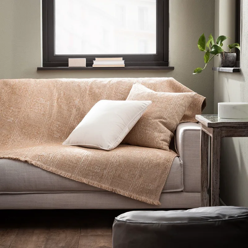 Ριχτάρι Τριθέσιου Gofis Home Lovisa Χρυσό Μπεζ 150/04 180x310