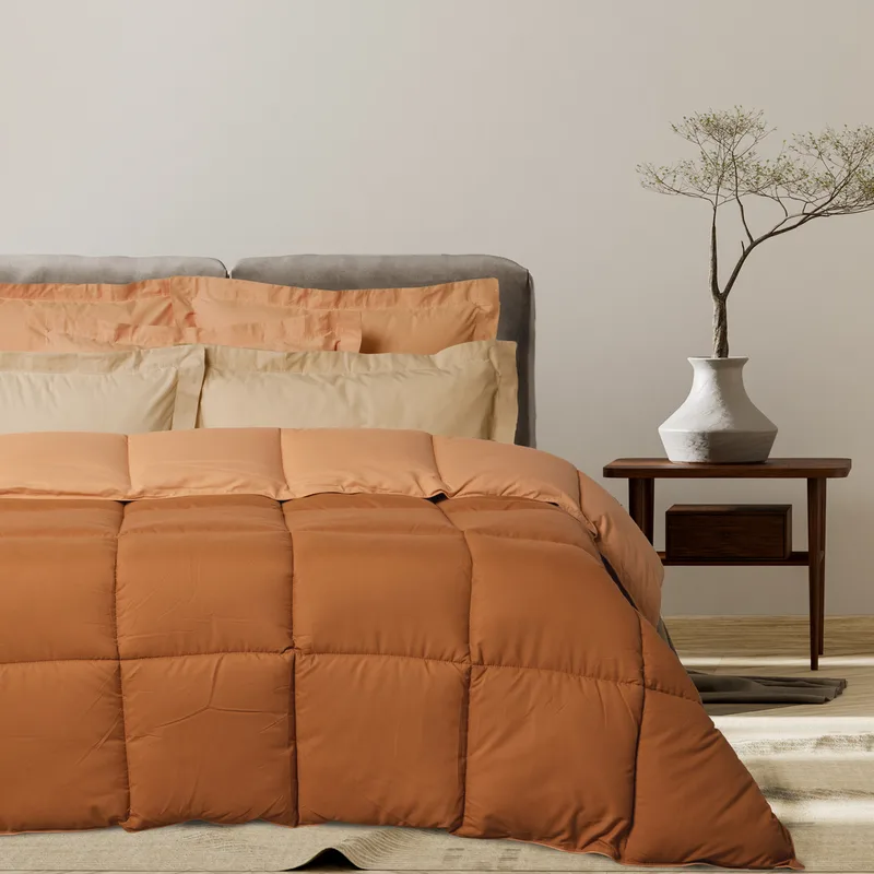 Πάπλωμα 2 Όψεων Microfiber Μονό 160x220εκ. Happy 9694 Salmon-Terracotta Das Home (Ύφασμα: Microfiber, Χρώμα: Σομόν, Μέγεθος: Μονά) - Das Home - 401909109694