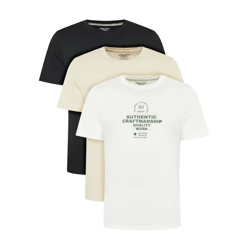 Blend Σετ t-shirts Bhjesper 20718778 Έγχρωμο Regular Fit