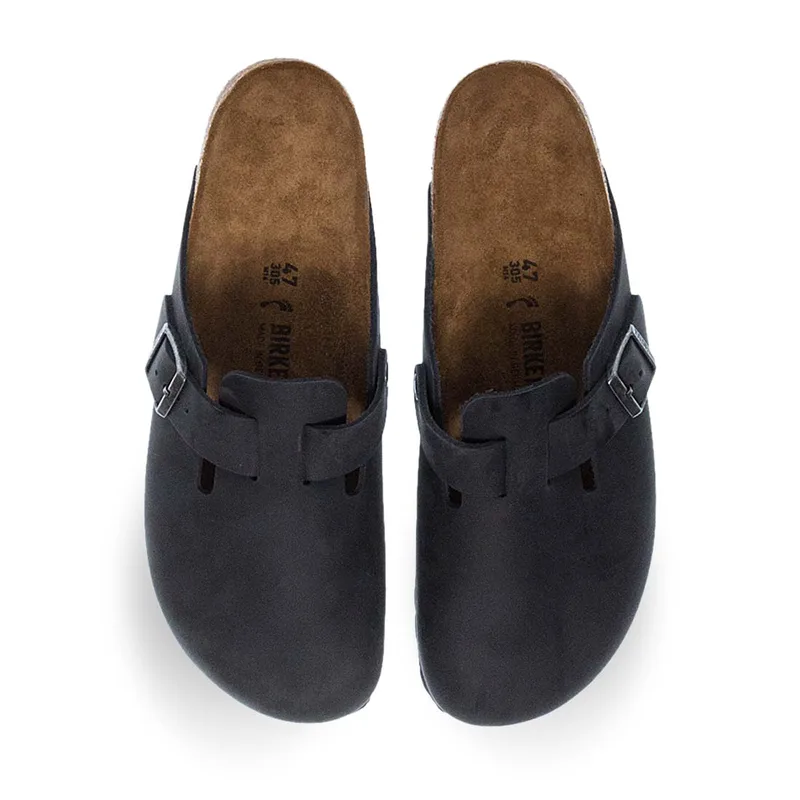 Ανδρικές Δερμάτινες Παντόφλες Σπιτιού Birkenstock Bk0Sh594630035480000 - Narrow fit