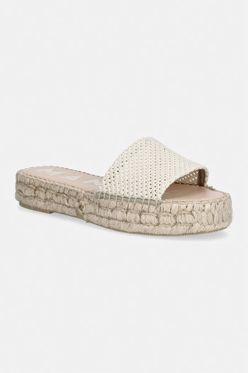 Manebi σαγιονάρες Γυναικεία Cream Net Espadrilles Sandals