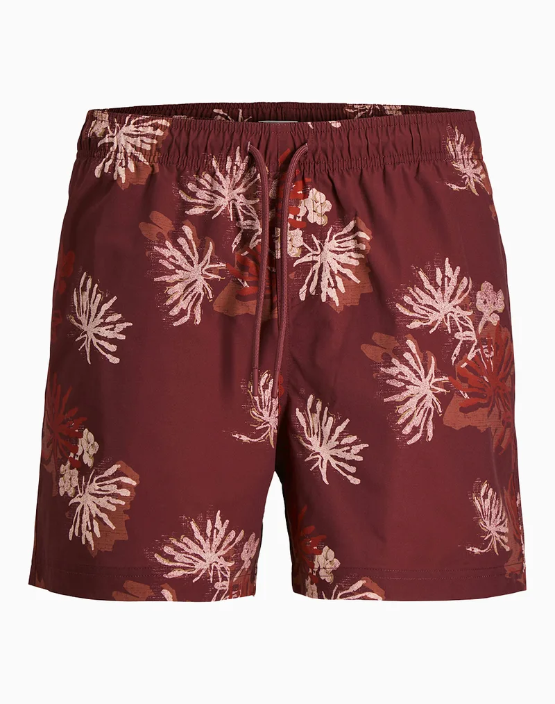 JACK&JONES JPSTMAUI SHELL AOP SWIM SHORTS REG 12291808-Cabernet Bordeux