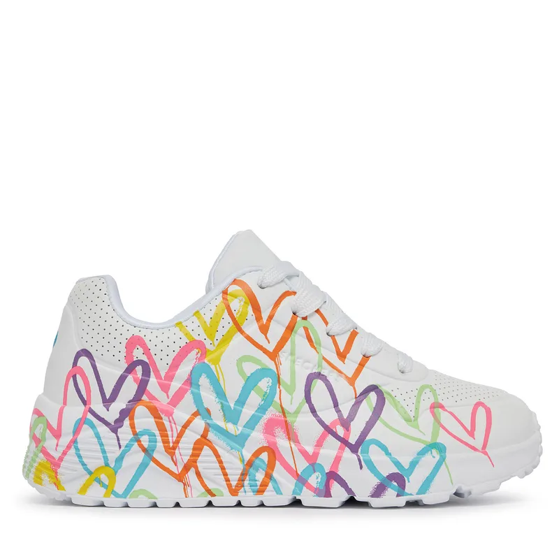 Αθλητικά Skechers Uno Lite Spread The Love 314064L/WML Λευκό