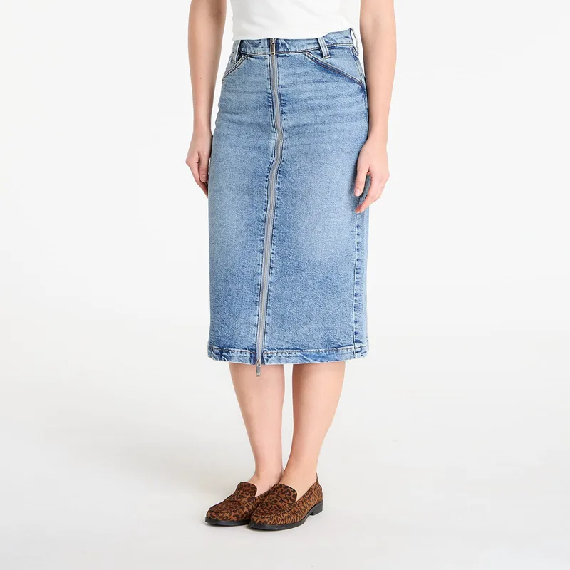 Φούστα Calvin Klein Jeans Denim Zip Front Skirt Blue 26