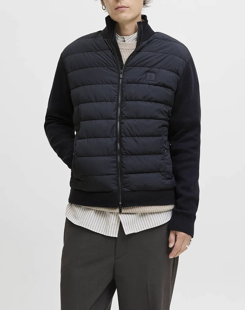 JACK&JONES JPRBLAHUDSON HYBRID JACKET 12281340-Dark Navy NavyBlue