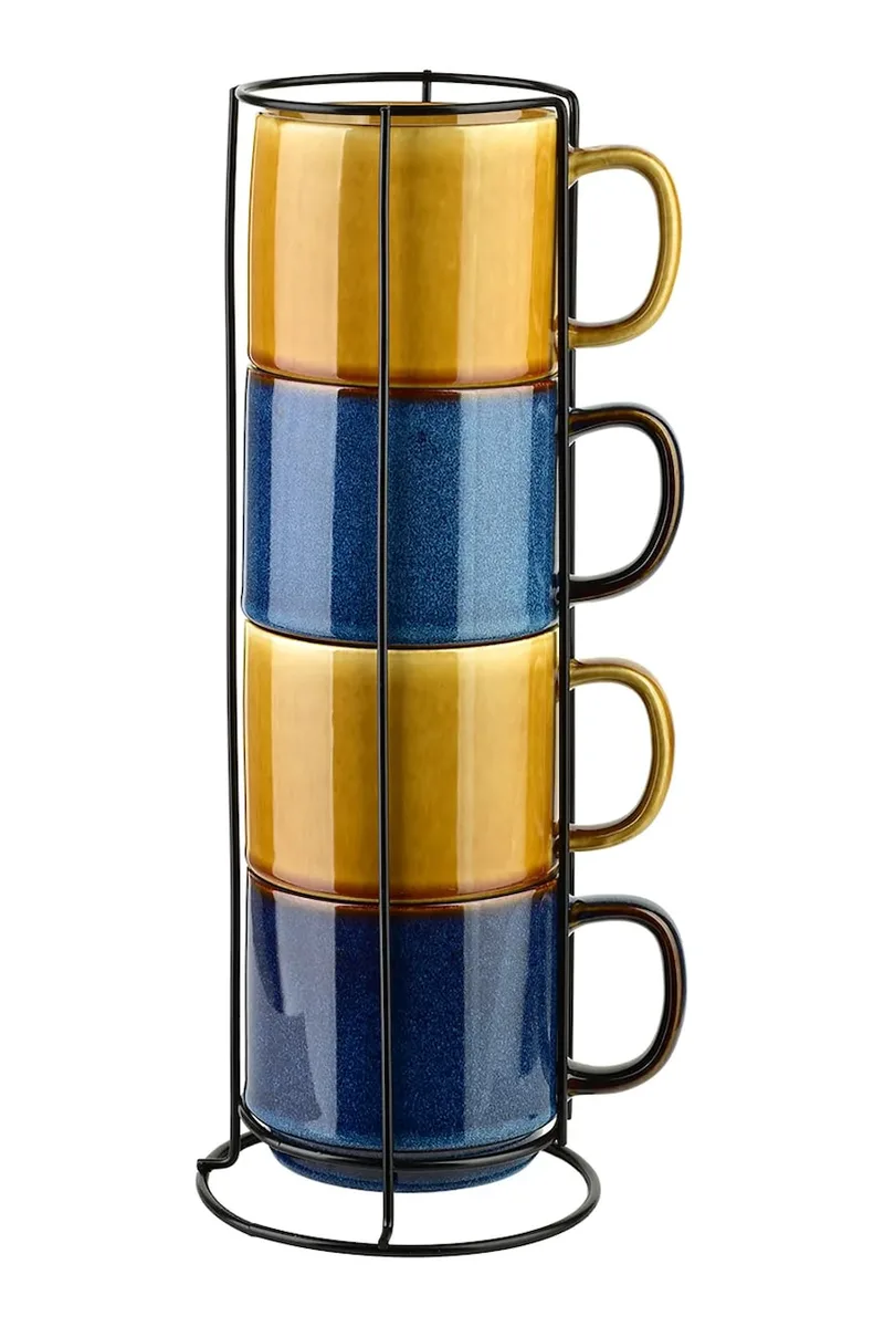 Affek Design σετ κούπες με στήριγμα από κεραμικό 15 x 15 x 36 cm