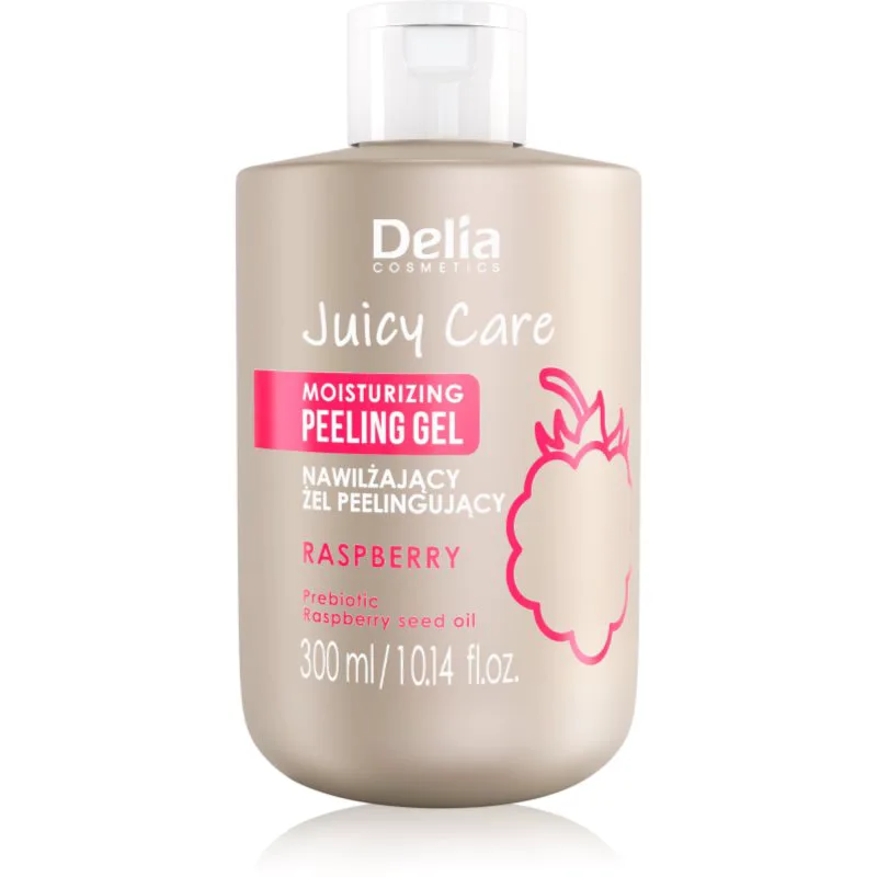 Delia Cosmetics Juicy Care Raspberry ενυδατική απολέπιση σώματος 300 ml